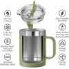 imageOGGI ThermoMug Stainless Steel Insulated Mug Double Wall Vacuum Insulated wHandle ampamp Lid Coffee Cup Camping Mug Travel Thermos 14oz420ml Blue SkyOlive