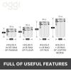 imageOggi 4pc Clear Canister Set with Clamp Lids ampamp Spoons  Airtight Food Storage Containers Ideal for Kitchen ampamp Pantry Storage of Bulk Dry Food Including Flour Sugar Coffee Rice Tea Spices ampamp Herbs4Piece Value Set