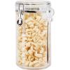 imageOggi 4pc Clear Canister Set with Clamp Lids ampamp Spoons  Airtight Food Storage Containers Ideal for Kitchen ampamp Pantry Storage of Bulk Dry Food Including Flour Sugar Coffee Rice Tea Spices ampamp Herbs5Piece Set