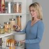 imageOggi 8 Piece Airtight Glass Storage Containers and Spice Jar Set  with 4 Glass Kitchen Canisters ampamp 4 Glass Spice Jars with Stainless Steel Lids  Sleek Kitchen Storage Pantry Storage Food Storag8Piece