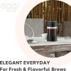 imageOggi Borosilicate Glass French Press Coffee Maker 20oz 5 Cup Capacity Coffee Press Single Serve Coffee Maker Stainless Steel Lid ampamp Plunger Make Great Coffee Gifts RedBlack