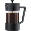imageOggi Borosilicate Glass French Press Coffee Maker 20oz 5 Cup Capacity Coffee Press Single Serve Coffee Maker Stainless Steel Lid ampamp Plunger Make Great Coffee Gifts RedBlack