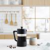 imageOggi Borosilicate Glass French Press Coffee Maker 20oz 5 Cup Capacity Coffee Press Single Serve Coffee Maker Stainless Steel Lid ampamp Plunger Make Great Coffee Gifts RedBlack
