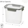 imageOggi Clarity LeakProof Airtight Food Storage Containers  Set of 2 Ultra clear BPA free Sealable Container with Lid Ideal Kitchen Organization Perfect Meal Prep Containers 12oz350ml135oz