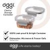 imageOggi Clarity LeakProof Airtight Food Storage Containers  Set of 2 Ultra clear BPA free Sealable Container with Lid Ideal Kitchen Organization Perfect Meal Prep Containers 12oz350ml12oz Set of 2