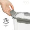 imageOggi Clarity LeakProof Airtight Food Storage Containers  Set of 2 Ultra clear BPA free Sealable Container with Lid Ideal Kitchen Organization Perfect Meal Prep Containers 12oz350ml54oz