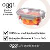 imageOggi Clarity LeakProof Airtight Food Storage Containers  Set of 2 Ultra clear BPA free Sealable Container with Lid Ideal Kitchen Organization Perfect Meal Prep Containers 12oz350ml42oz Pack of 4