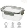 imageOggi Clarity LeakProof Airtight Food Storage Containers  Set of 2 Ultra clear BPA free Sealable Container with Lid Ideal Kitchen Organization Perfect Meal Prep Containers 12oz350ml42oz Pack of 4