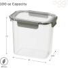 imageOggi Clarity LeakProof Airtight Food Storage Containers  Set of 2 Ultra clear BPA free Sealable Container with Lid Ideal Kitchen Organization Perfect Meal Prep Containers 12oz350ml100oz