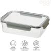 imageOggi Clarity LeakProof Airtight Food Storage Containers  Set of 2 Ultra clear BPA free Sealable Container with Lid Ideal Kitchen Organization Perfect Meal Prep Containers 12oz350ml86oz