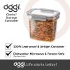 imageOggi Clarity LeakProof Airtight Food Storage Containers  Set of 2 Ultra clear BPA free Sealable Container with Lid Ideal Kitchen Organization Perfect Meal Prep Containers 12oz350ml100oz