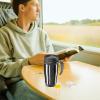 imageOggi Commuter Travel Mug 14oz  Insulated Coffee Mug Thermal Stainless Steel with Easy Grip Tumbler Handle  OliveBlack