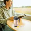 imageOggi Commuter Travel Mug 14oz  Insulated Coffee Mug Thermal Stainless Steel with Easy Grip Tumbler Handle  OliveChampagne