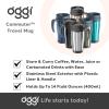 imageOggi Commuter Travel Mug 14oz  Insulated Coffee Mug Thermal Stainless Steel with Easy Grip Tumbler Handle  OliveMidnight Blue