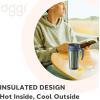imageOggi Commuter Travel Mug 14oz  Insulated Coffee Mug Thermal Stainless Steel with Easy Grip Tumbler Handle  OliveOlive