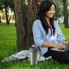imageOggi Commuter Travel Mug 14oz  Insulated Coffee Mug Thermal Stainless Steel with Easy Grip Tumbler Handle  OliveOlive