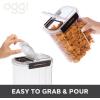 imageOggi Easi Grip 57oz Moisture Proof Storage Container Ultra Clear BPAFree Sealable Canister Flip Open Pouring Lid Date Reminder Slider on Clip Ideal Cereal Dispenser 57oz  17lt128Ounce