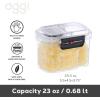 imageOggi Easi Grip 57oz Moisture Proof Storage Container Ultra Clear BPAFree Sealable Canister Flip Open Pouring Lid Date Reminder Slider on Clip Ideal Cereal Dispenser 57oz  17lt23Ounce