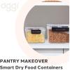 imageOggi Easi Grip 57oz Moisture Proof Storage Container Ultra Clear BPAFree Sealable Canister Flip Open Pouring Lid Date Reminder Slider on Clip Ideal Cereal Dispenser 57oz  17lt23Ounce