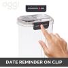 imageOggi Easi Grip 57oz Moisture Proof Storage Container Ultra Clear BPAFree Sealable Canister Flip Open Pouring Lid Date Reminder Slider on Clip Ideal Cereal Dispenser 57oz  17lt57Ounce