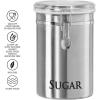imageOggi Jumbo 8quot Stainless Steel Flour Clamp Canister  Airtight Food Storage Container Ideal for Kitchen ampamp Pantry Storage of Flour or other Bulk Dry Foods8InchFlour