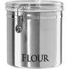imageOggi Jumbo 8quot Stainless Steel Flour Clamp Canister  Airtight Food Storage Container Ideal for Kitchen ampamp Pantry Storage of Flour or other Bulk Dry Foods8InchFlour