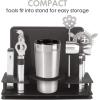 imageOggi Pro StainlessSteel 10Piece Cocktail Shaker and Bar Tool SetStainless Steel