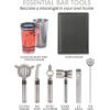 imageOggi Pro StainlessSteel 10Piece Cocktail Shaker and Bar Tool SetStainless Steel