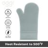 imageOggi Silicone Oven Mitt  Heat Resistant Gloves for Cooking Kitchen Mitts for Oven NonSlip Heat Resistant Oven Mitts Silicone EasytoClean Oven Glove with Textured Grip 12quotx6quot GreyGray