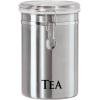 imageOggi Stainless Steel Coffee Canister 62 fl oz  Airtight Clamp Lid Clear SeeThru Top  Ideal for Coffee Bean Storage Ground Coffee Storage Kitchen Storage Pantry Storage Large Size 5quot x 75quotStainless Steel