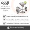 imageOggi Stainless Steel Margarita Glasses  12oz Set of 2  Unbreakable Margarita Glasses Ideal Outdoor Margarita Glasses for Boating RV Parties Stylish Cocktail Glasses ampamp Margarita Glass Gift SetStainless Steel