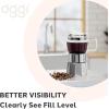 imageOggi Stovetop Espresso Maker Moka Pot  4 Cup 4oz Borosilicate Glass Italian Coffee Maker