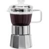 imageOggi Stovetop Espresso Maker Moka Pot  4 Cup 4oz Borosilicate Glass Italian Coffee Maker