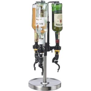 imageOGGI Professional 3Bottle Revolving Liquor Dispenser Stainless Steel3 Bottle