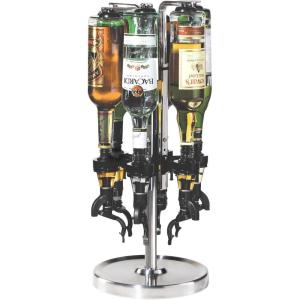 imageOGGI Professional 6Bottle Revolving Liquor Dispenser Stainless Steel