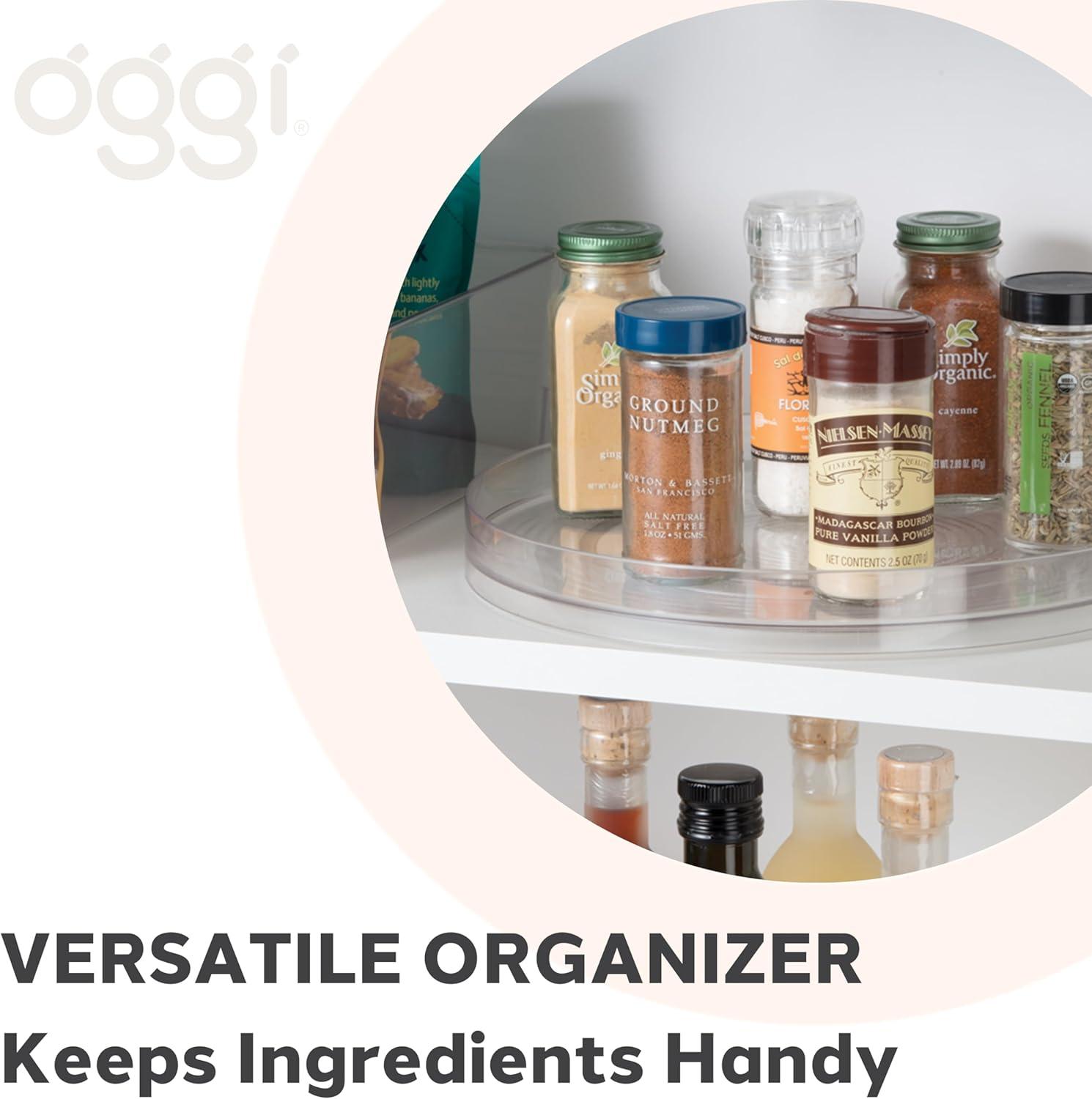 imageOGGI Lazy Susan Organizer 11quot for Kitchen Pantry Cabinet Organizing and Storage Ideal as a Rotating Spice Rack and Pantry Can Organizer11 dia x 125 H