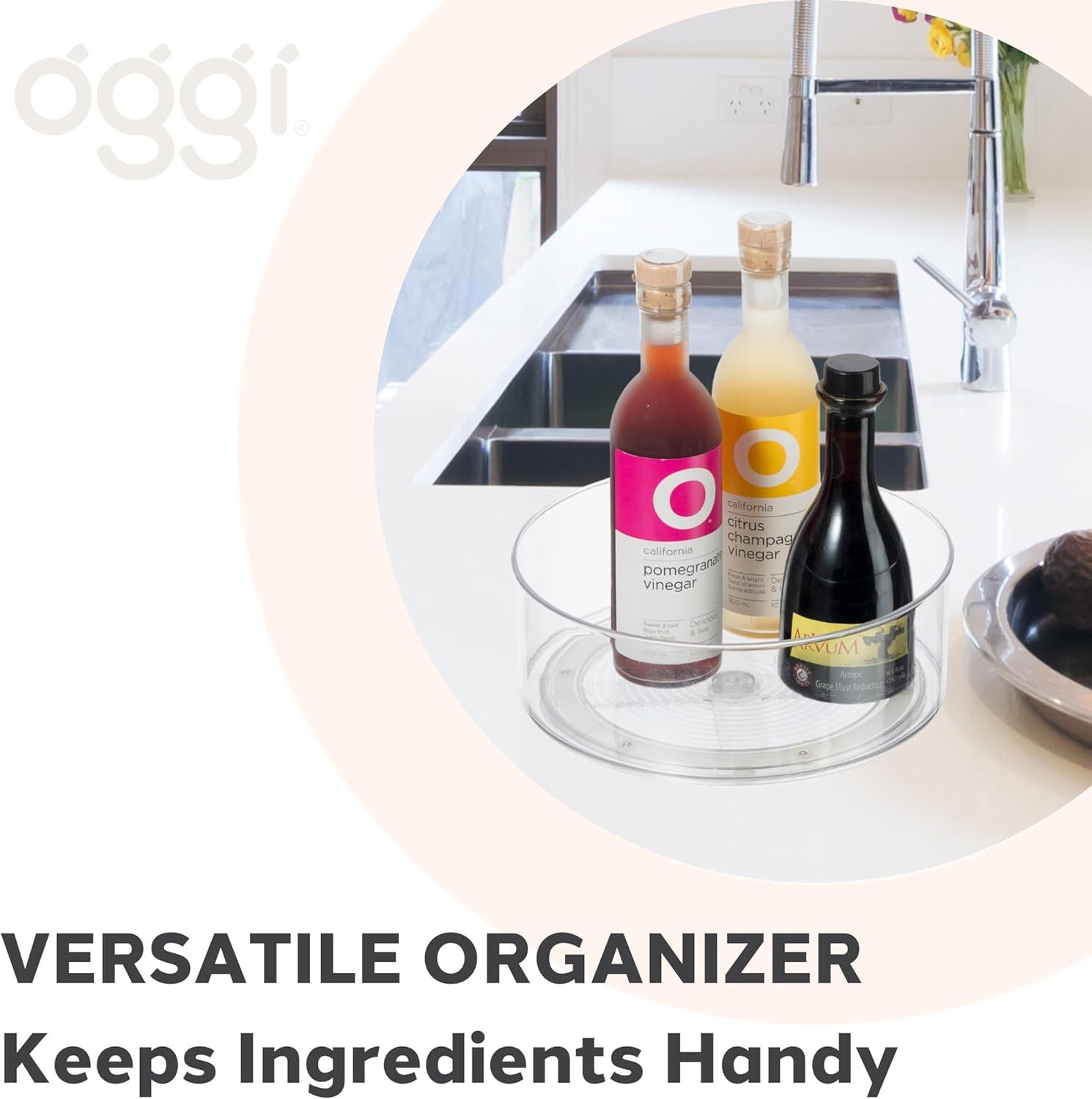 imageOGGI Lazy Susan Organizer 11quot for Kitchen Pantry Cabinet Organizing and Storage Ideal as a Rotating Spice Rack and Pantry Can Organizer9 dia x 35 H