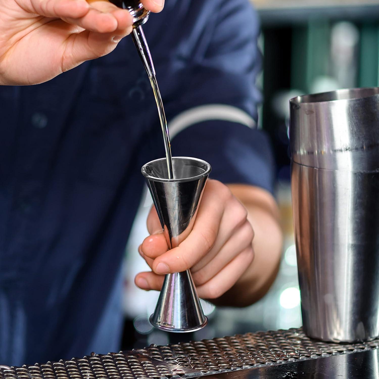 imageOGGI Measuring Shot Glass with Measuring Lines 3oz  90ml  Bartender Accessories Jigger for Bartending Shot Glass Measuring Cup with Ounces ampamp MillilitersJapanese Double Jigger