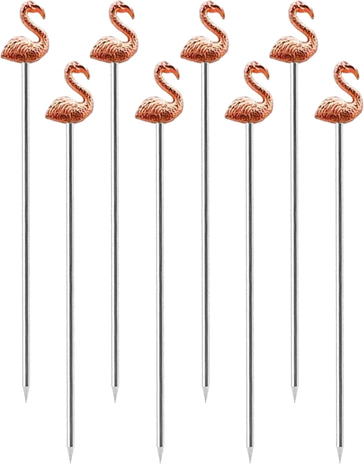 imageOGGI Wooden Cocktail Picks Sticks 20 pcs  Wooden Martini Picks with Colored Balls Reusable Metal Cocktail Skewers Martini Sticks for Olives Appetizers 425quot  11cmCocktail Sticks