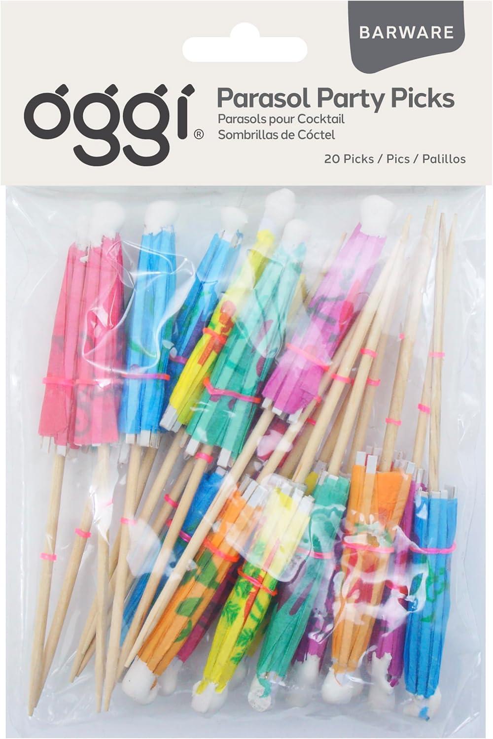 imageOGGI Wooden Cocktail Picks Sticks 20 pcs  Wooden Martini Picks with Colored Balls Reusable Metal Cocktail Skewers Martini Sticks for Olives Appetizers 425quot  11cmCocktail Sticks