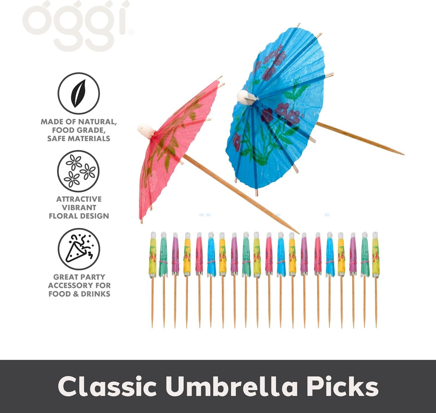 imageOGGI Wooden Cocktail Picks Sticks 20 pcs  Wooden Martini Picks with Colored Balls Reusable Metal Cocktail Skewers Martini Sticks for Olives Appetizers 425quot  11cmCocktail Sticks
