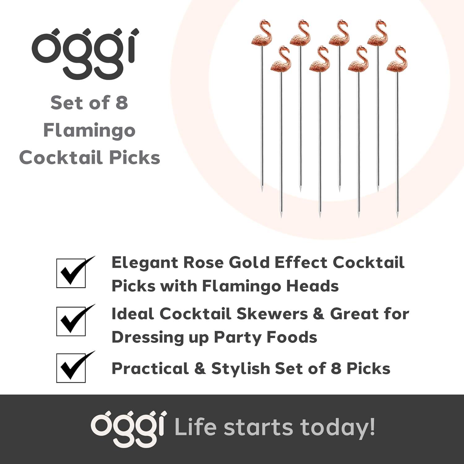 imageOGGI Wooden Cocktail Picks Sticks 20 pcs  Wooden Martini Picks with Colored Balls Reusable Metal Cocktail Skewers Martini Sticks for Olives Appetizers 425quot  11cmCocktail Sticks