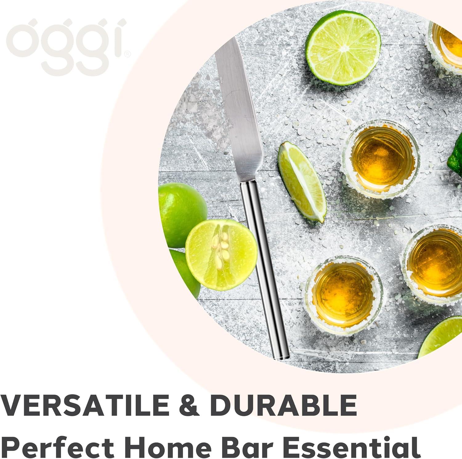imageOggi Bartender Knife 95quot  24cm Bar Knife Stainless Steel Handle Double Tipped Stainless Steel Blade Bar Cart Accessories Bartender Accessories Cocktail Kit