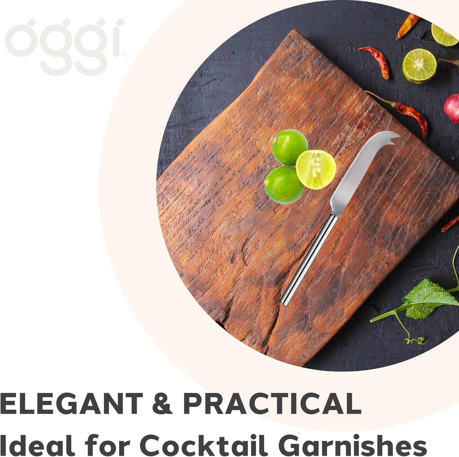 imageOggi Bartender Knife 95quot  24cm Bar Knife Stainless Steel Handle Double Tipped Stainless Steel Blade Bar Cart Accessories Bartender Accessories Cocktail Kit