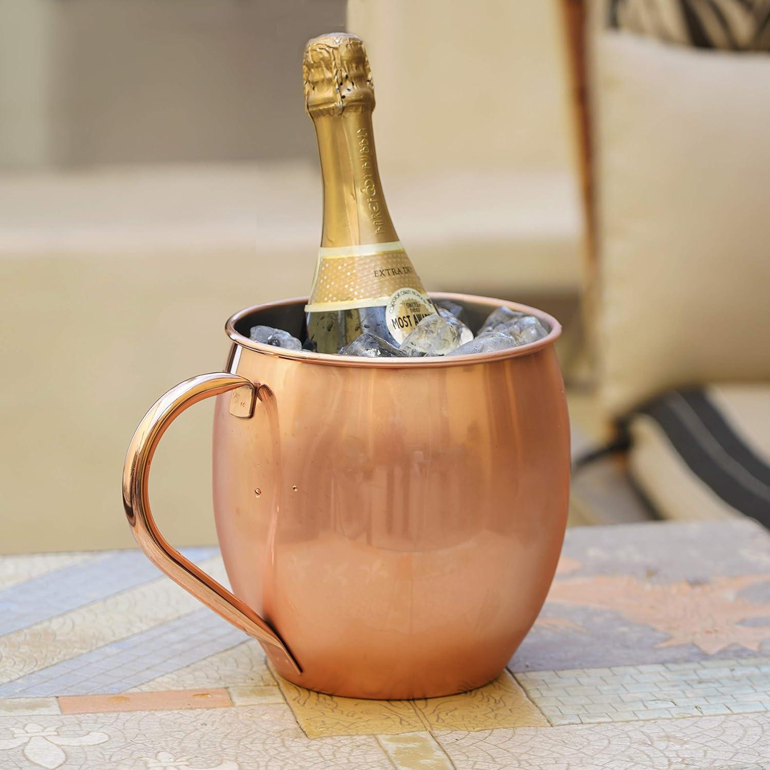 imageOggi Jumbo Stainless Steel Moscow Mule Mug 102oz Copper Plated Moscow Mule Cup Cocktail Cart ampamp Home Bar Accessories Moscow Mule Mugs Make Great Gifts