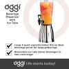 imageOGGI Beverage Dispenser  3quart  6Pints Perfect for Parties Use as Alcohol Water Lemonade Dispenser ampamp MoreStainless Steel
