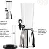 imageOGGI Beverage Dispenser  3quart  6Pints Perfect for Parties Use as Alcohol Water Lemonade Dispenser ampamp MoreStainless Steel