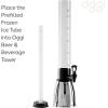 imageOGGI Beverage Dispenser  3quart  6Pints Perfect for Parties Use as Alcohol Water Lemonade Dispenser ampamp MoreStainless Steel