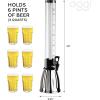 imageOGGI Beverage Dispenser  3quart  6Pints Perfect for Parties Use as Alcohol Water Lemonade Dispenser ampamp MoreStainless Steel