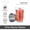 imageOGGI Boston Cocktail Shaker  GlassStainless Steel 17oz24oz  Classic Professional Design Home Bar Boston Style Drink Mixer Bartender Kit Essential Bar Accessories